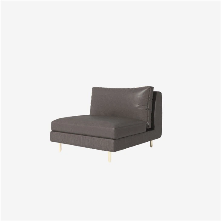 Black Leather L Shaped Couch